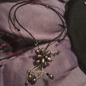 Iridescent Twilight Bloom Artisan Pearl Choker!